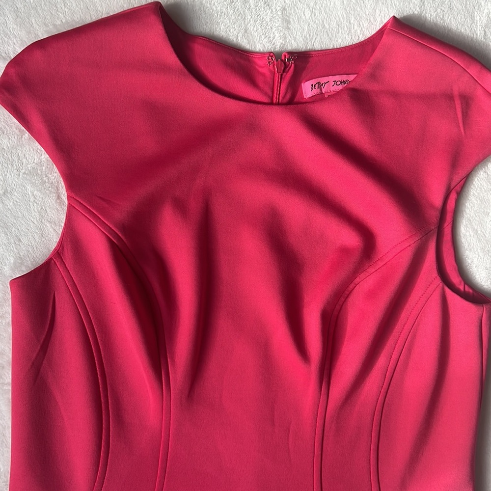 Betsey Johnson hot pink dress - Picture 3 of 10